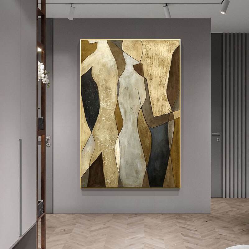  Cuadros abstractos en lienzo moderno de lujo para